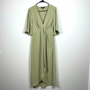Lulus Green Maxi Bridesmaid Dress Size Medium
